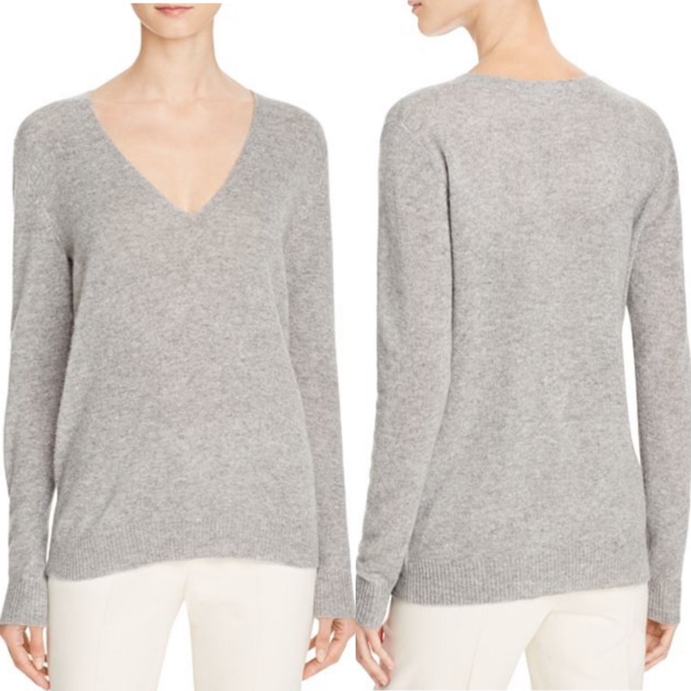 Theory Deep V Wool Sweater